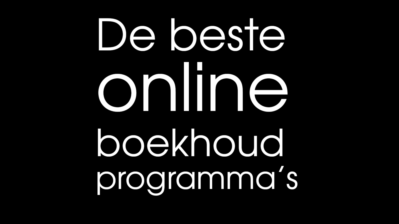 De beste boekhoudprogramma's