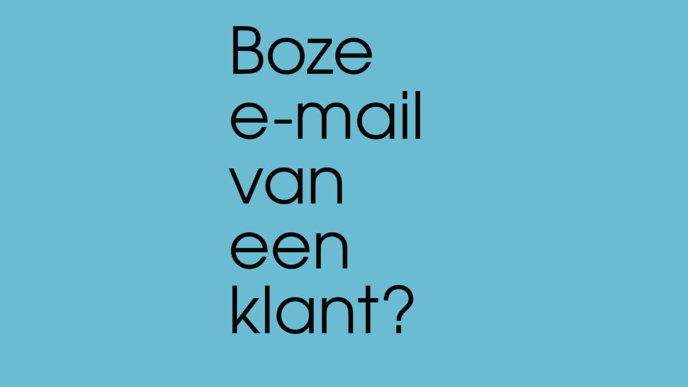 Reageren op een emotioneel beladen e-mail