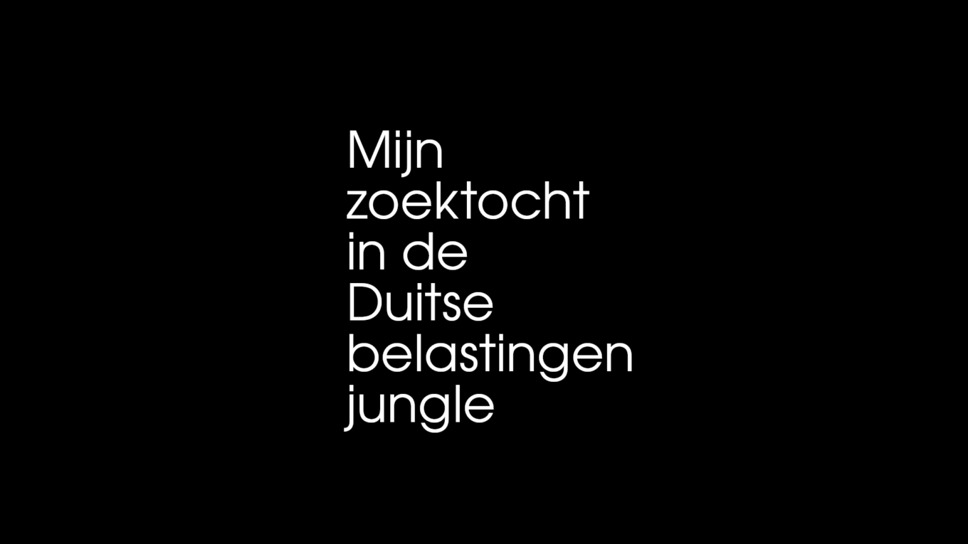 Mijn zoektocht in de Duitse belastingenjungle
